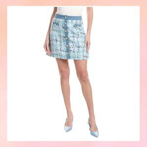 Nanette Nanette Lepore Womens Tweed Skirt- Small